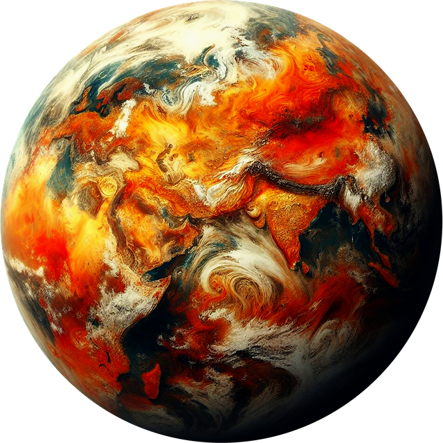 Free erde planet klimakrise illustration