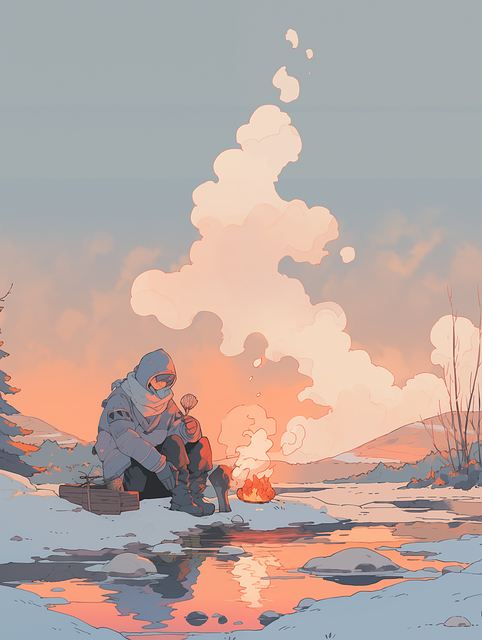 Download free HD stock image of Ai Generated Camp Free ai generated camp camping illustration