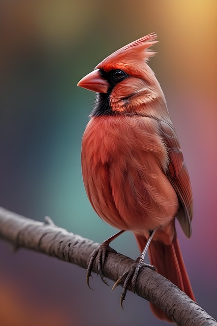 Free ai generated bird cardinal illustration