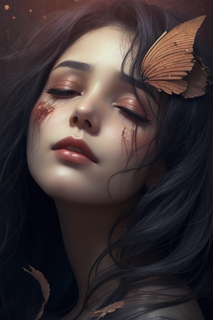 Free ai generated sadness misery illustration