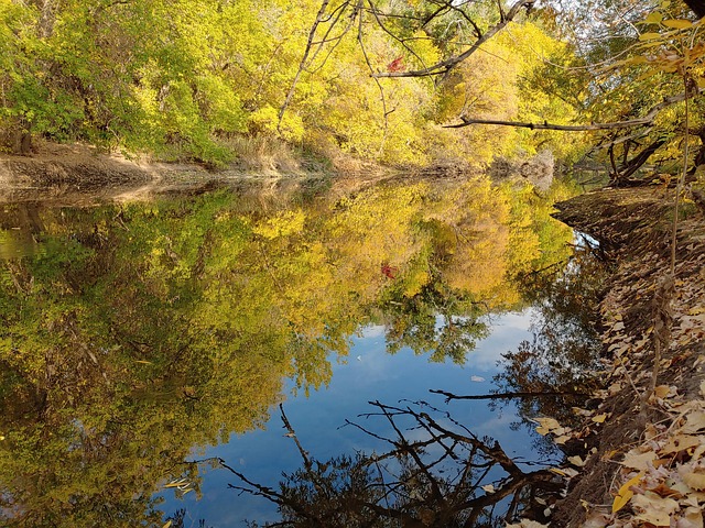See, Schöne, Herbst, Fluss, Wasser