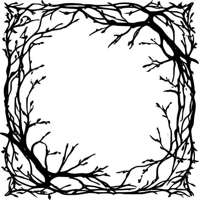 Free frame nature plant vector