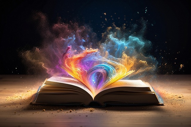 Free ai generated book fantasy illustration