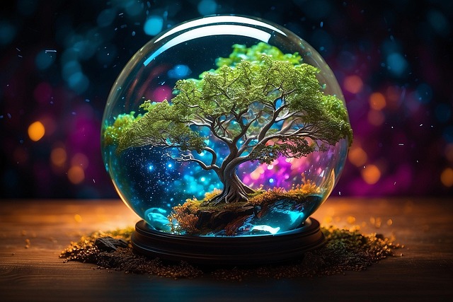 Download free HD stock image of Ai Generated Tree Free ai generated tree globe illustration