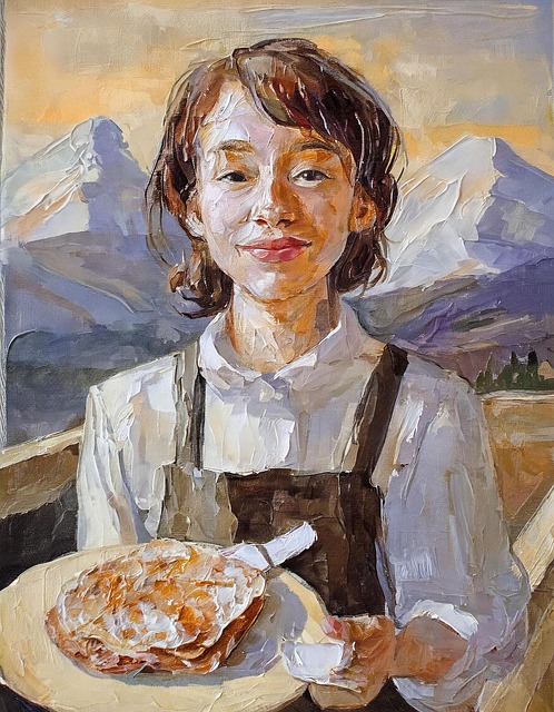 Ai Generiert, Mädchen, Teller