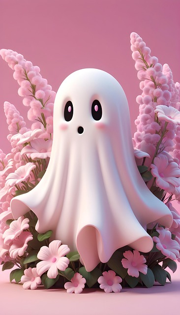 Free ai generated halloween ghost illustration