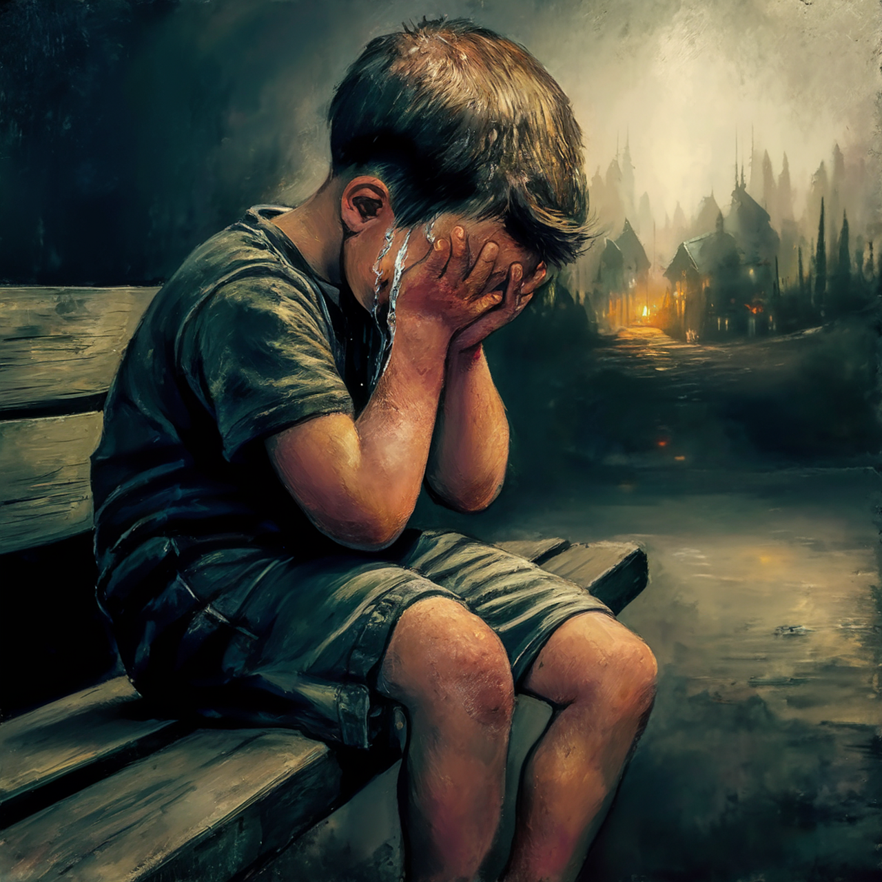 imágenes de niño triste