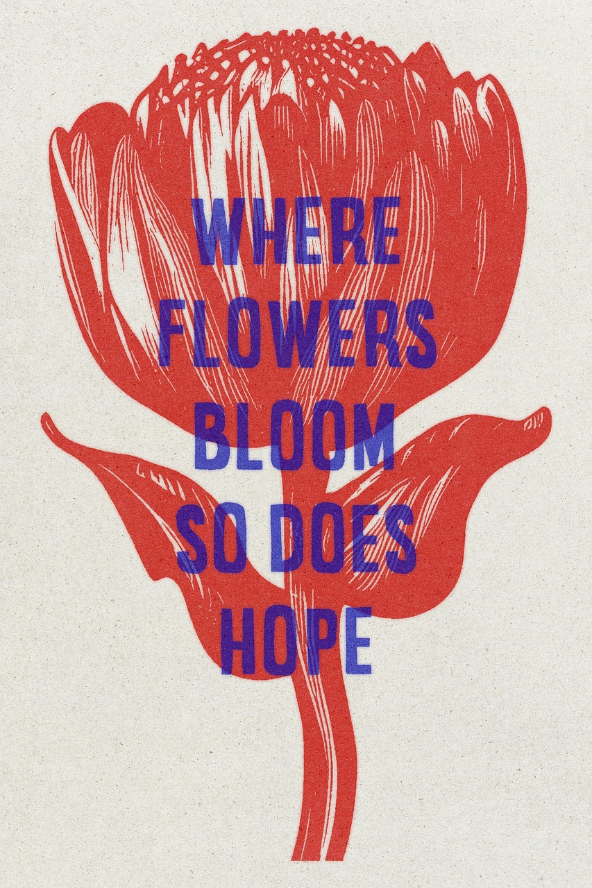 Download Flowers, Bloom, Quote. RoyaltyFree Stock Illustration Image