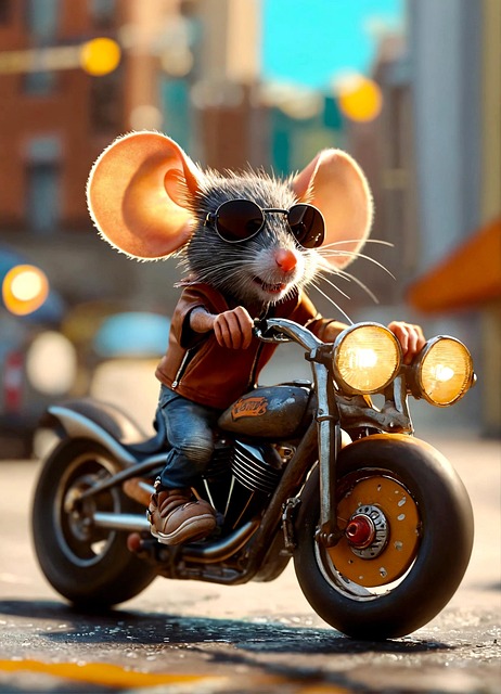 Download free HD stock image of Ai Generated City Free ai generated city mouse illustration