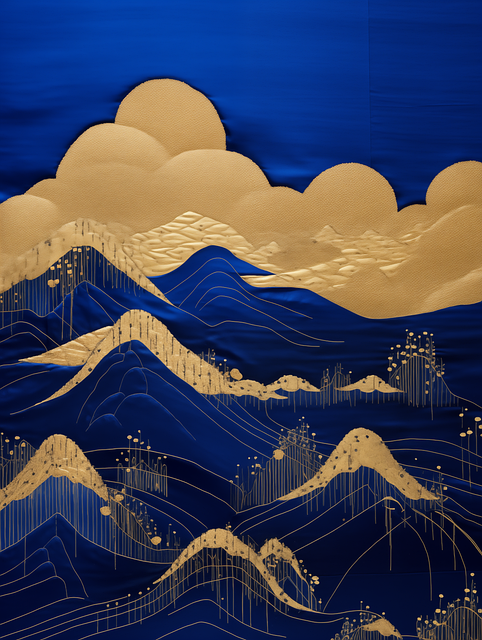 Free ai generated mountain nature illustration