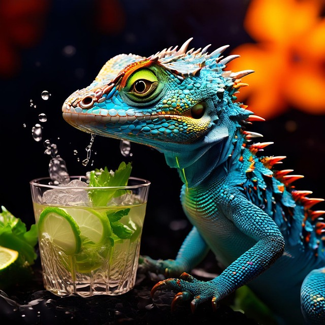 Free ai generated lizard reptile illustration