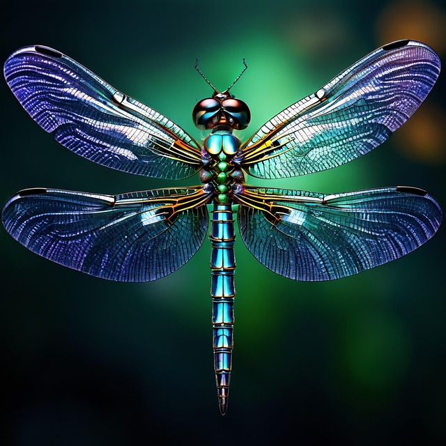 Free ai generated dragonfly insect illustration