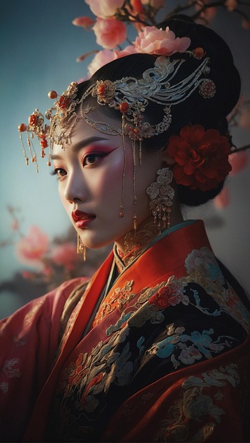 Free ai generated woman traditional illustration