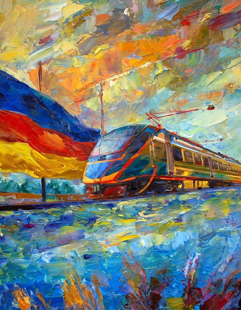 Ai Generiert, Schiene, Zug, Eisenbahn