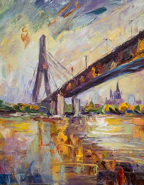 Ai Generiert, Düsseldorf, Rheinbrücke