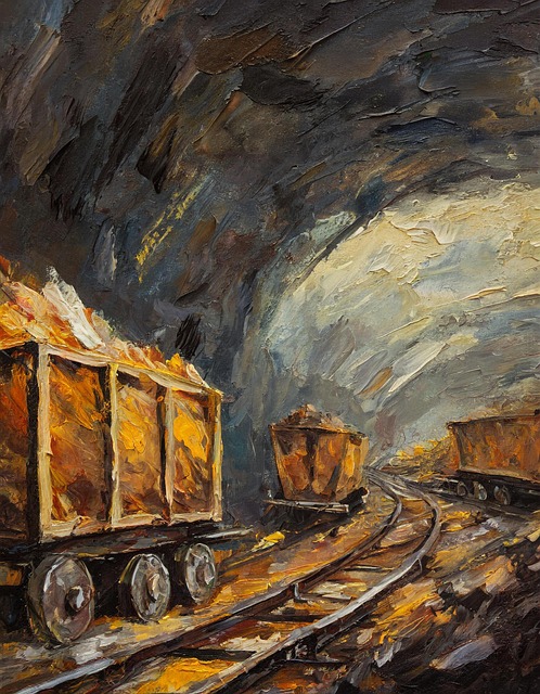 Ai Generiert, Bergbau, Ruhrgebiet, Lore