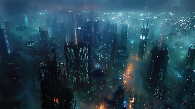 Free ai generated cityscape city illustration