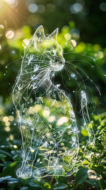 Free ai generated cat fantasy illustration