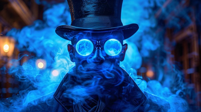 Ai Gerado, Óculos, Misterioso, Brilhando