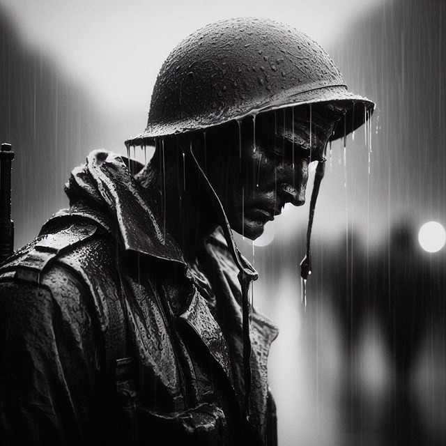 Free ai generated war soldier illustration