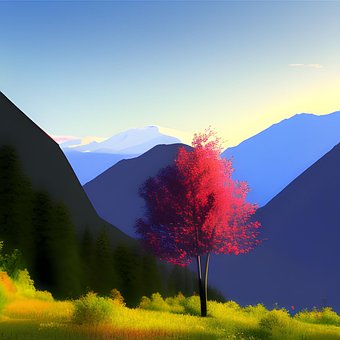 Free Sky Landscape illustration and picture