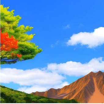 Free Sky Landscape illustration and picture