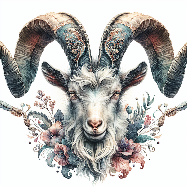 Free ai generated goat mammal illustration