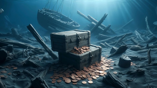 Download free HD stock image of Ai Generated Treasure Free ai generated treasure ocean illustration