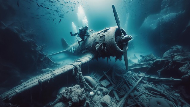Download free HD stock image of Ai Generated Underwater Free ai generated underwater ocean illustration