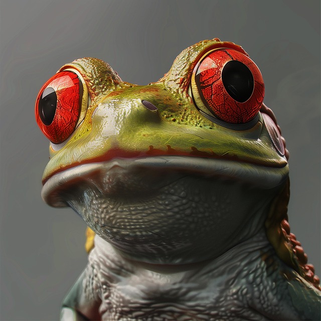 Free ai generated frog amphibian illustration