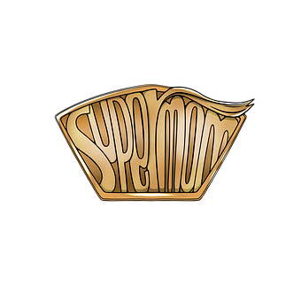 Gold, Abzeichen, Mutter, Mama