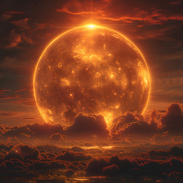 Free ai generated sun nature illustration