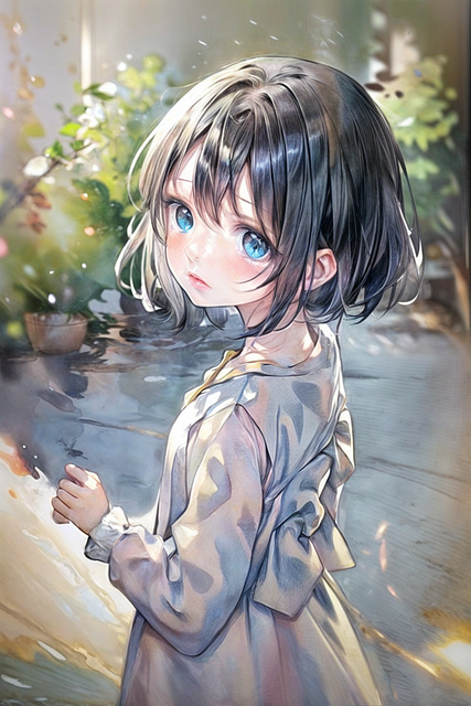 Free woman anime kid illustration