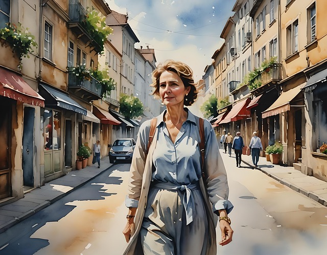 Ai Generiert, Frau, Straße, Dame