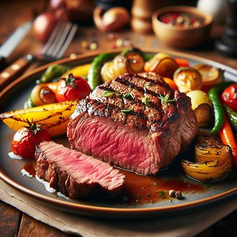 Ai Generiert, Rindfleisch, Steak, Kuh