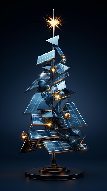 Free christmas tree winter illustration