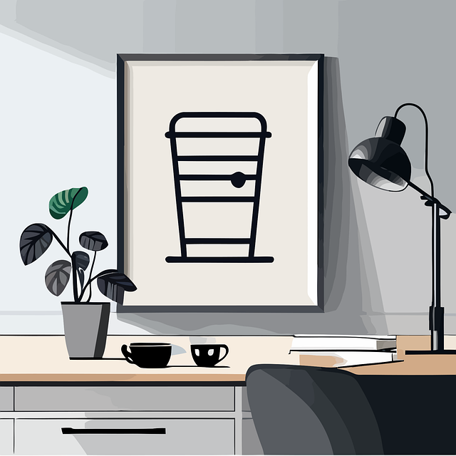Free ai generated coffee work space vector