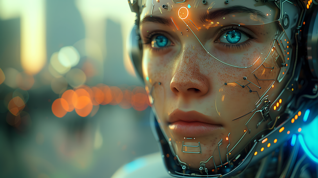 Download free HD stock image of Humanoid Robot Free humanoid robot woman illustration