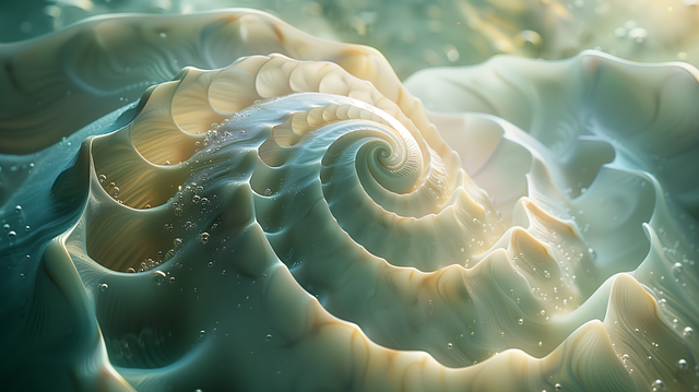 Free ai generated fractal fibonacci illustration