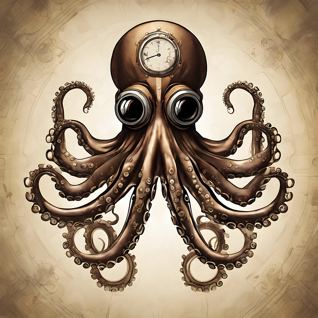 Free octopus marine species illustration