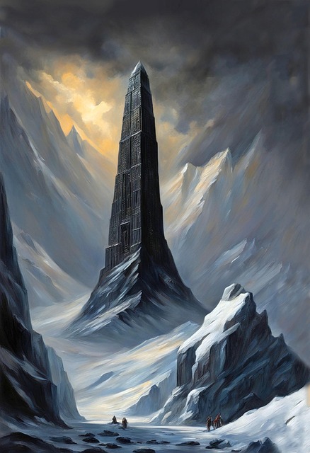 Free ai generated obelisk monument illustration