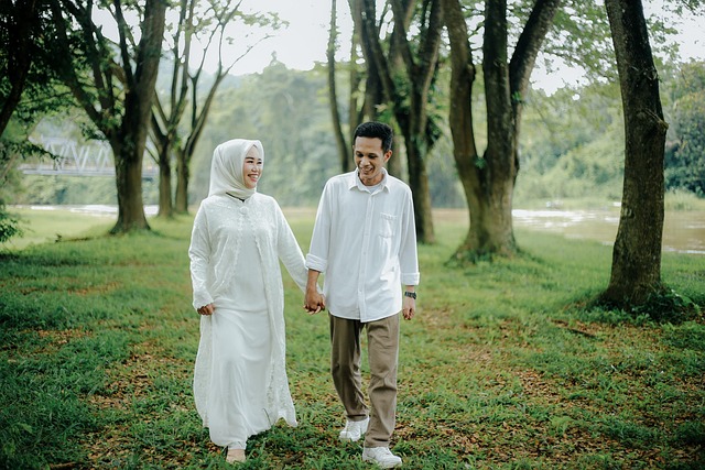 couple, lovers, wedding, marriage, bride, groom, love, happiness, trees, nature, portrait