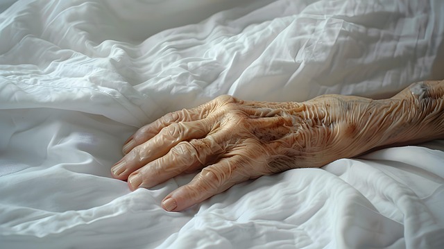 Free ai generated hand elderly illustration