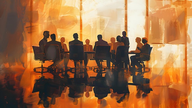 Free ai generated meeting conference illustration