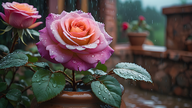 Free ai generated roses flowers illustration