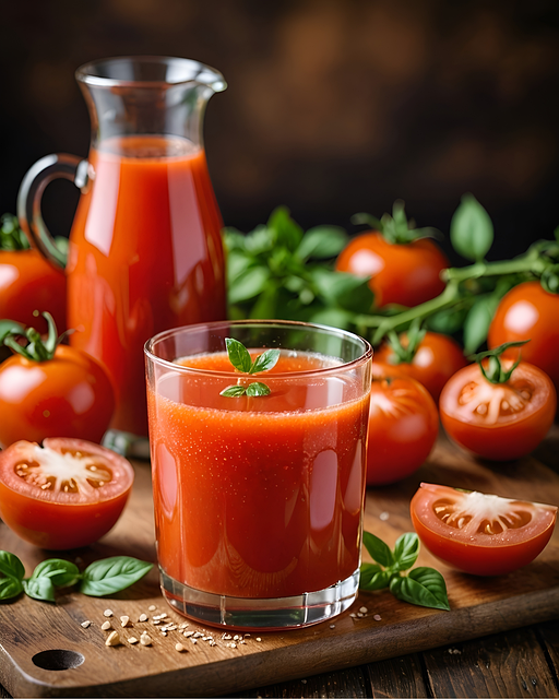 Free ai generated tomatoes tomato juice illustration