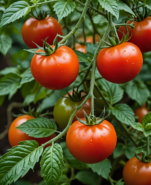 Free ai generated tomatoes vegetables illustration