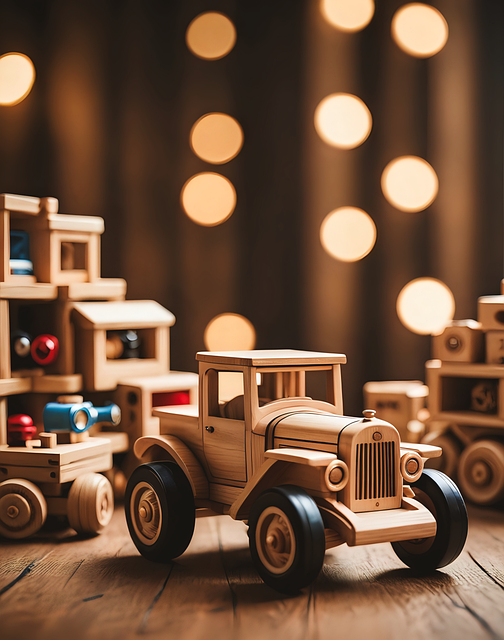 Free ai generated wooden toys toys illustration