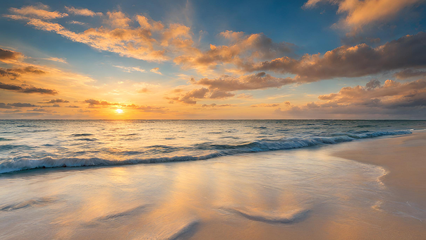 Free Ai Generated Beach illustration and picture
