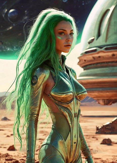 Free ai generated alien space illustration